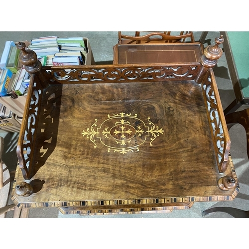 32 - ANTIQUE WALNUT INLAID WOTNOT