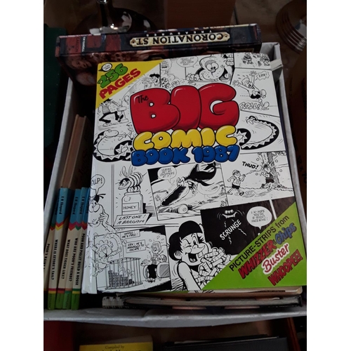 17 - Box of books and annuals