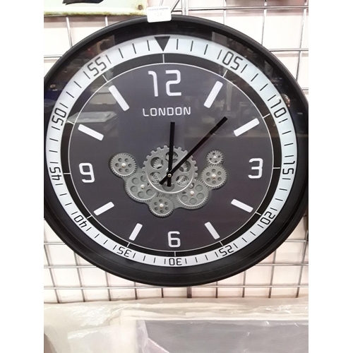 130 - Large modern design wallclock approx 60cms diameter