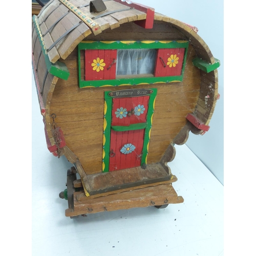 218 - Large model Gypsy caravan approx 55cms by 44cms