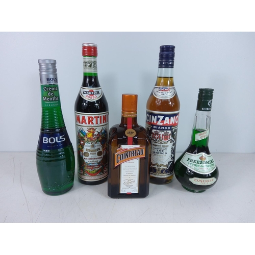 492 - Bottle of Cointreau and 4 others