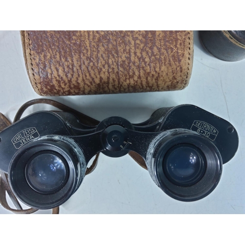 494 - Vintage cased binoculars