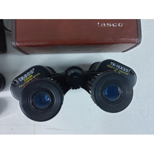 503 - 2 pairs of cased binoculars