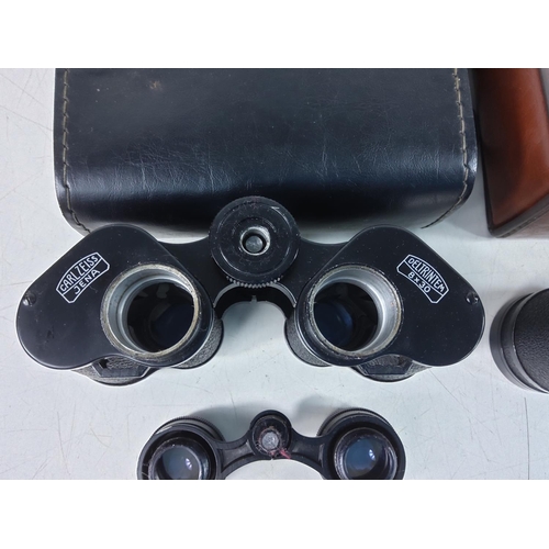 503 - 2 pairs of cased binoculars