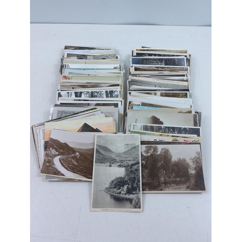 159 - Box of vintage postcards