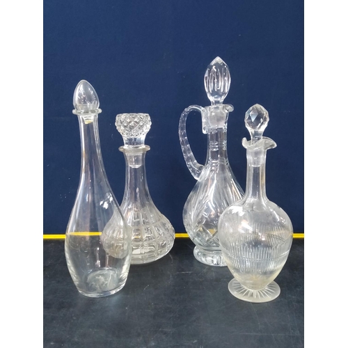 82 - 3 decanters and a jug