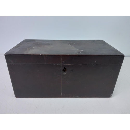22 - Antique tea caddy