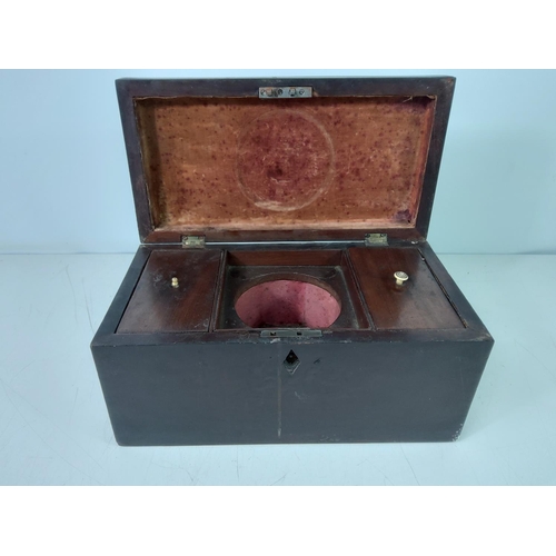 22 - Antique tea caddy