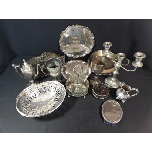 44 - Large box of platedware