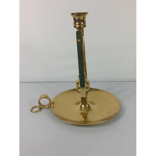 91 - Brass gimble chamber stick