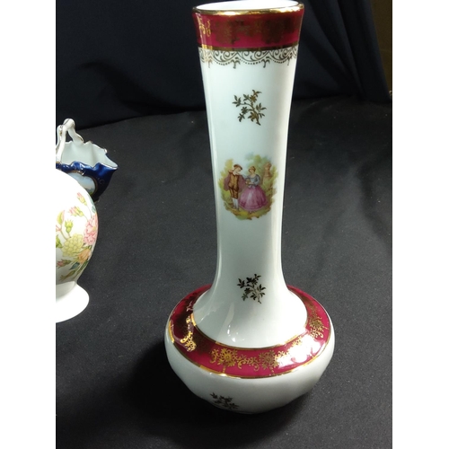 185 - Basket of chinaware