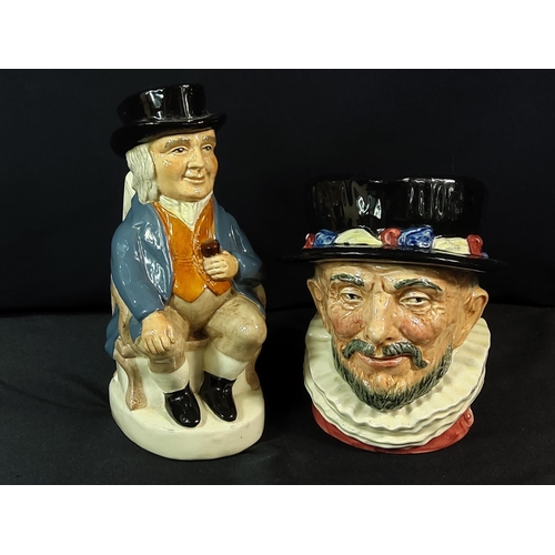 186 - Toby jugs, trinket items etc