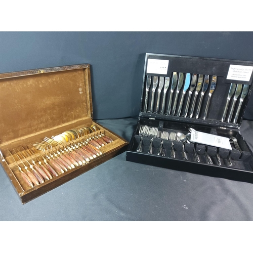 191 - 2 boxed canteens of cutlery