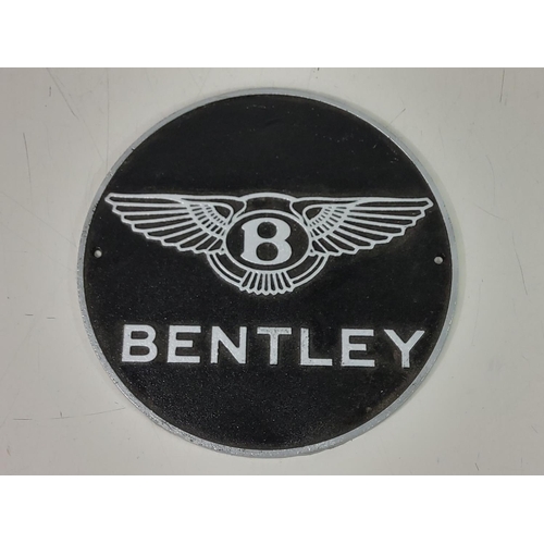 203 - Cast metal Bentley sign