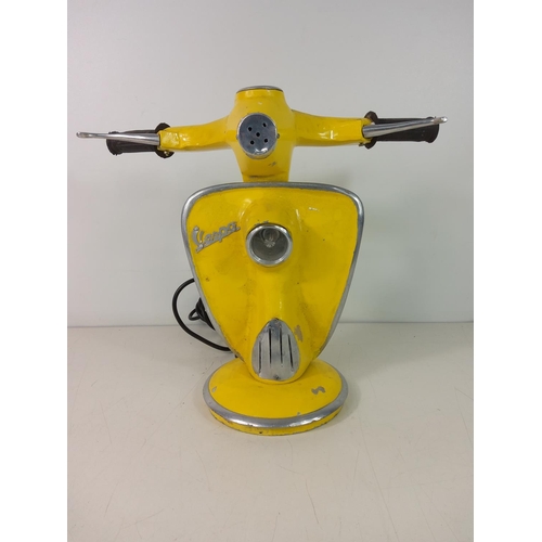 224 - Yellow Vespa lamp