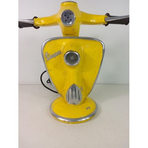 224 - Yellow Vespa lamp