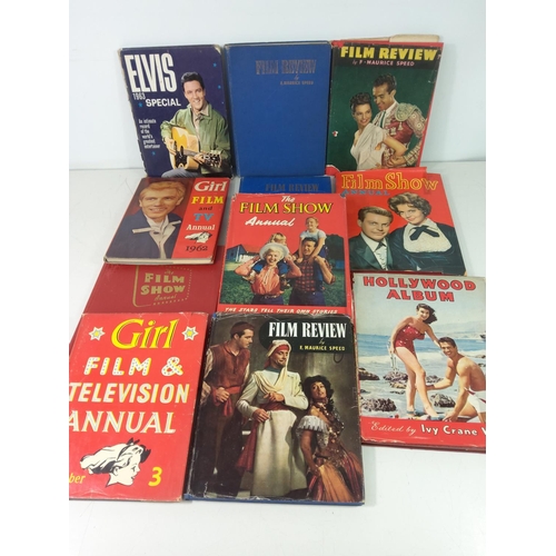 71 - Vintage annuals including Film Review, Hollywood Album and Elvis