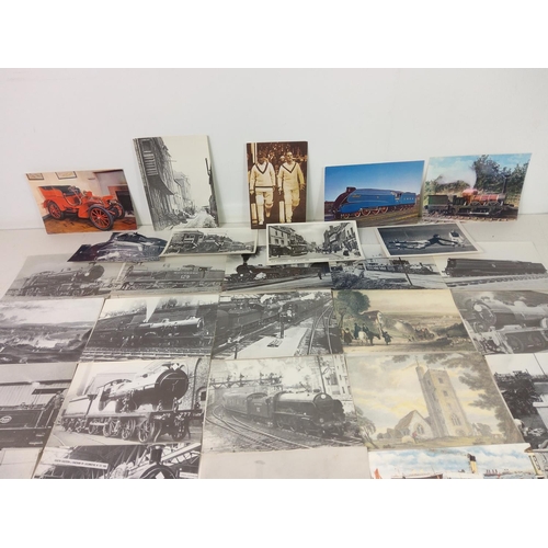 72 - Postcards and candlestick