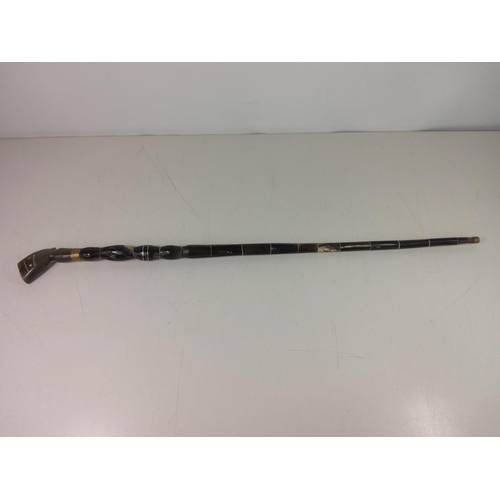 76 - Horn walking stick