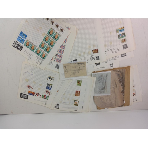 194 - Tin box and qty of stamps