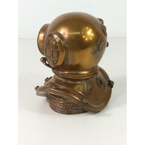 199 - Ink stand and divers helmet paperweight