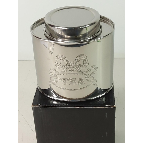 236 - Plated tea caddy