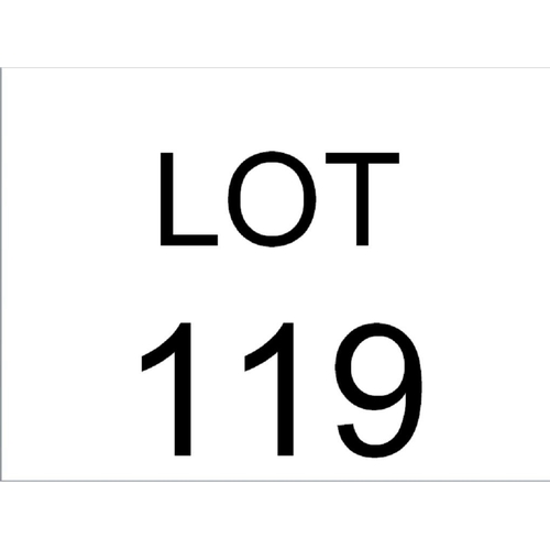 119 - Large metal box and qty of 45's