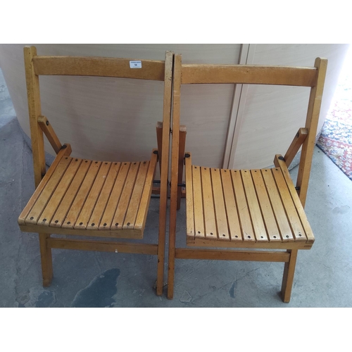 34 - Pair of folding chairs
