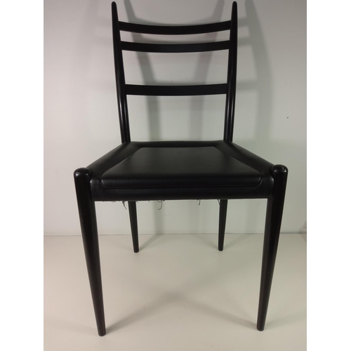 76 - Vintage ebonised 1950's Librenza Tola dining chair by E. Gomme (G Plan)