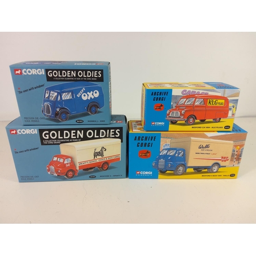 84 - 2 Corgi boxed Golden Oldies and 2 other boxed Corgi vehicles