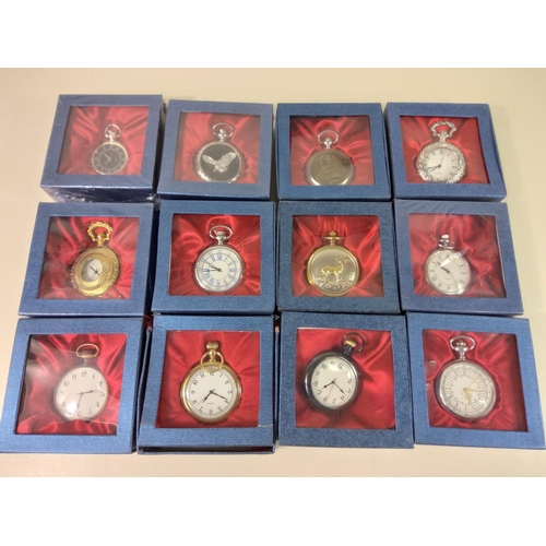 105 - 12 boxed pocket watches