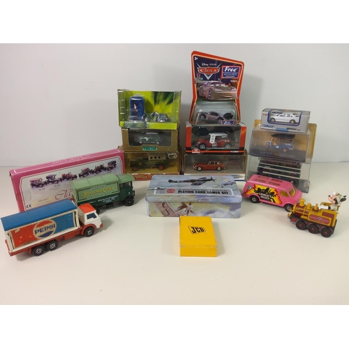 108 - Qty of boxed and unboxed vehicles etc