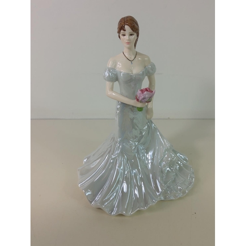 449 - Boxed Doulton lady figure and an unboxed Coalport lady figure