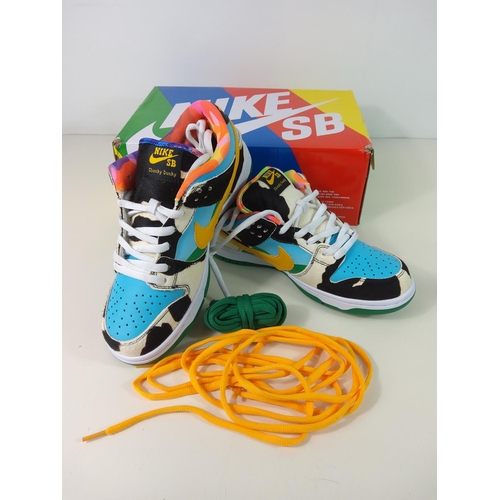 88 - Pair of Nike Ben & Jerrys Chunky Dunky trainers with box and 3 pairs of laces, UK size 7.5 (we are n... 