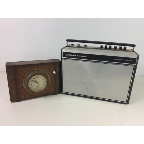 238 - Clock, radio and stick teelphone