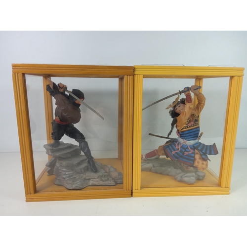 334 - 2 cased Japenese Warriors