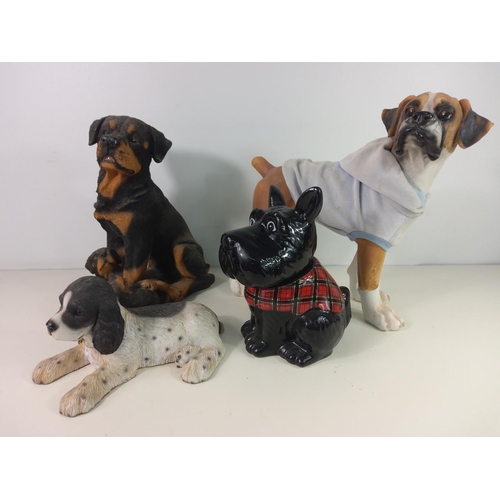 351 - 4 dog figures