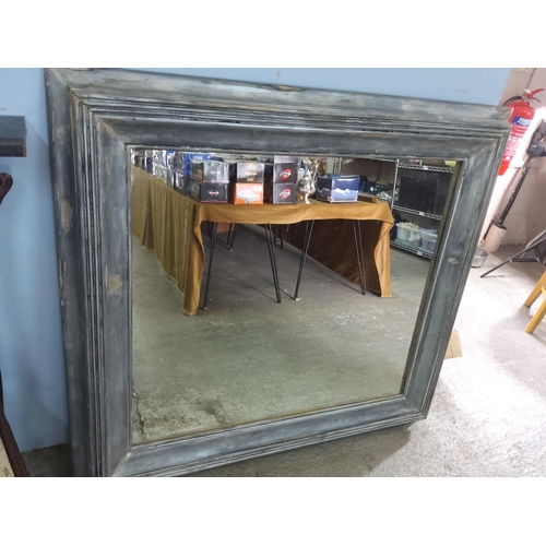 3 - Large rustic framed mirror, 135cms x 124cms