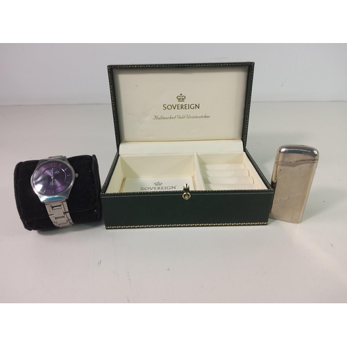 461 - Boxed wrist watch and lighter