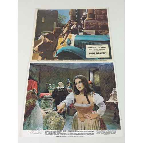 464 - 1960's Foyer cards of Bonnie & Clyde starring Warren Beatty & Faye Dunaway and The Taming of the Shr... 