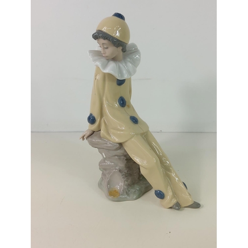 501 - Costume jewellery and Nao figure (AF)