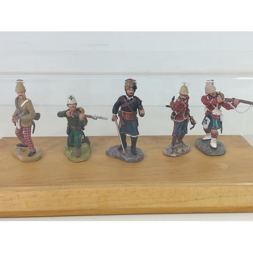 503 - Cased soldier figures