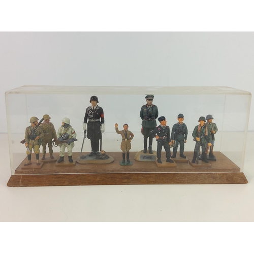 504 - Cased soldier figures