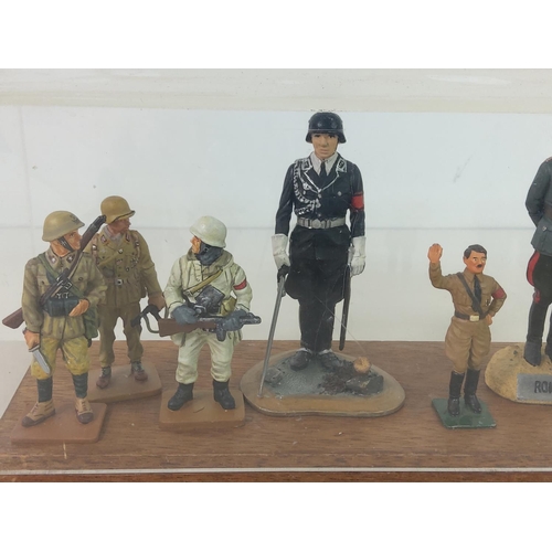 504 - Cased soldier figures