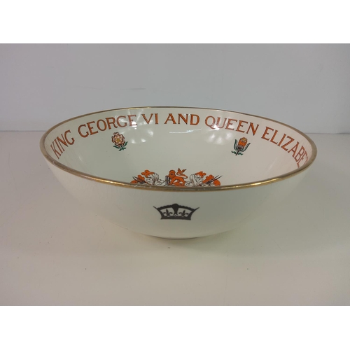 513 - 1947 Tour commemorative bowl, King George and Queen Elizabeth