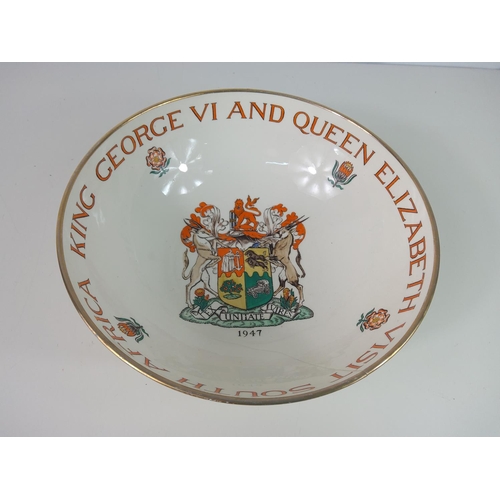 513 - 1947 Tour commemorative bowl, King George and Queen Elizabeth