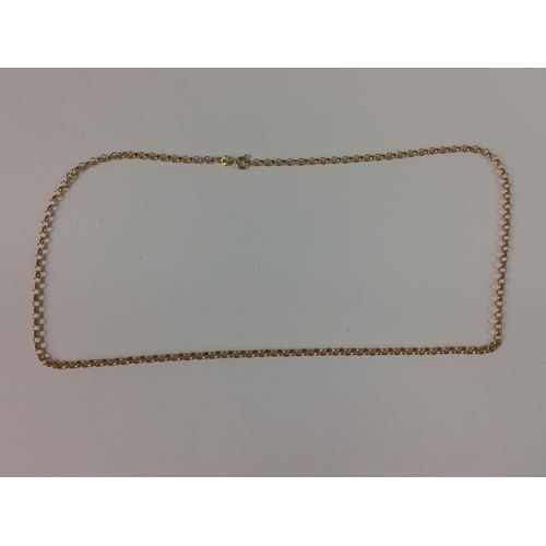 432 - 9ct gold belcher chain, 6.7g