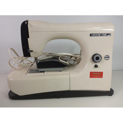 133 - Cased NECCHI sewing machine