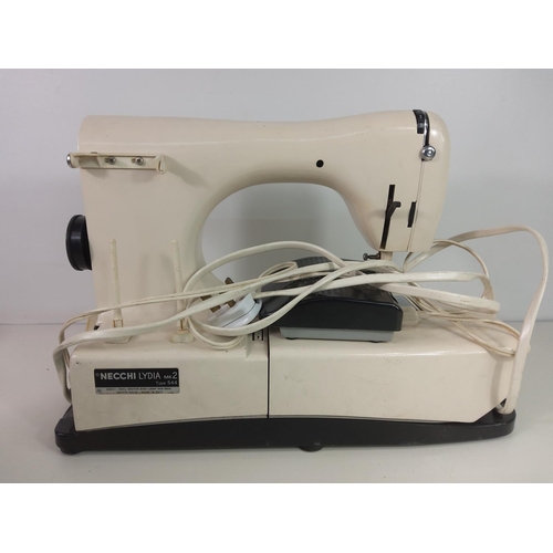 133 - Cased NECCHI sewing machine