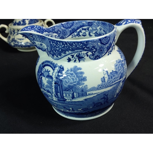 258 - Box of blue and white china mainly Spode